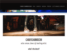 Tablet Screenshot of carlyciarrocchi.com